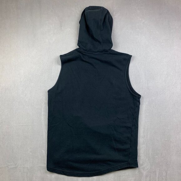 Under Armour Project Rock Mens Sweater Small Black Hoodie Sleeveless Brahma Bull - Picture 8 of 8